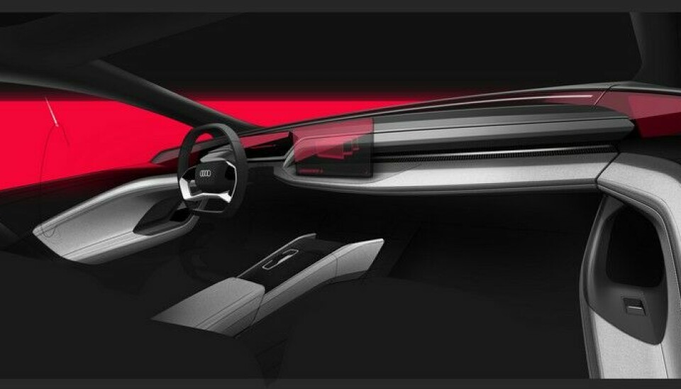 Audi A6 e-tron concept designskisse
