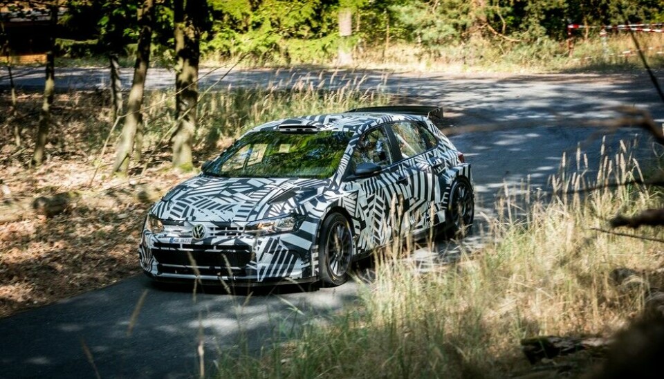 Volkswagen Polo GTI R5Petter og Veroniica under testing i Sverige