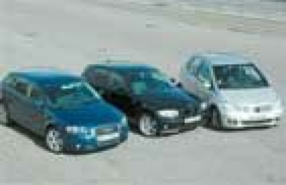 Audi A3 Sportback, BMW 1-serie og Mercedes A-Klasse