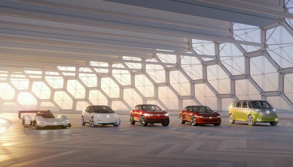 Volkswagen I.D. - konsepterI.D. R Pikes Peak, I.D., I.D. CROZZ, I.D. VIZZION og I.D. BUZZ