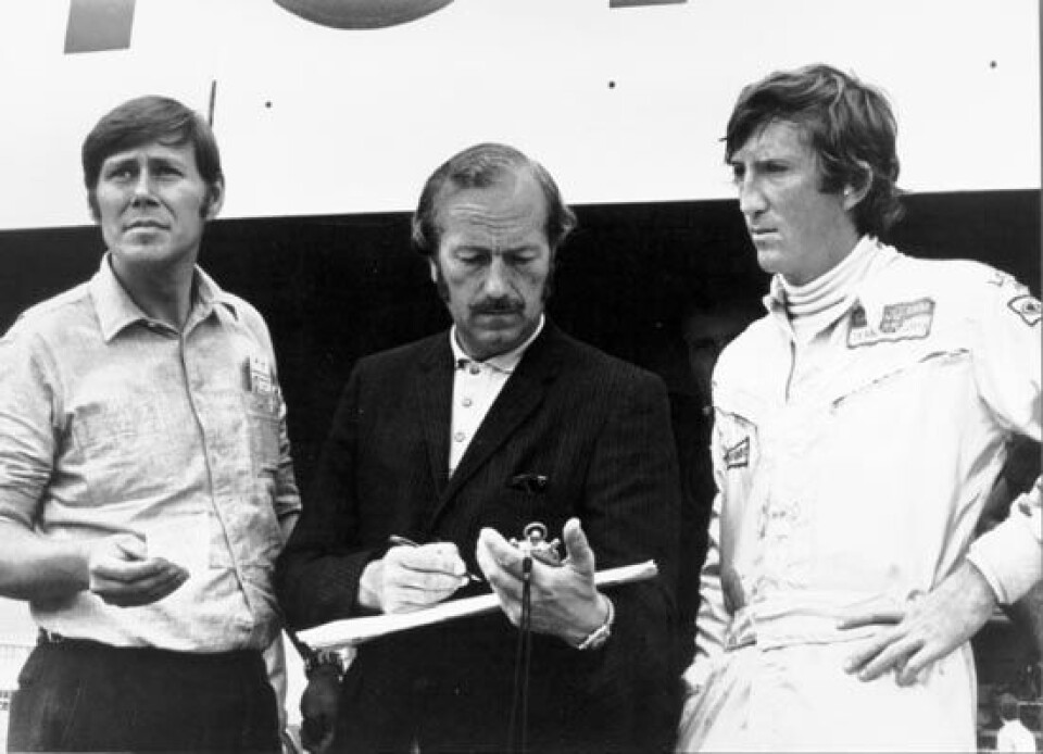 Colin Chapman med Jochen Rindt