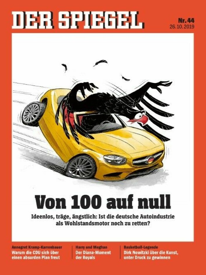 <br>Forsiden til dagens Der Spiegel:<br>
