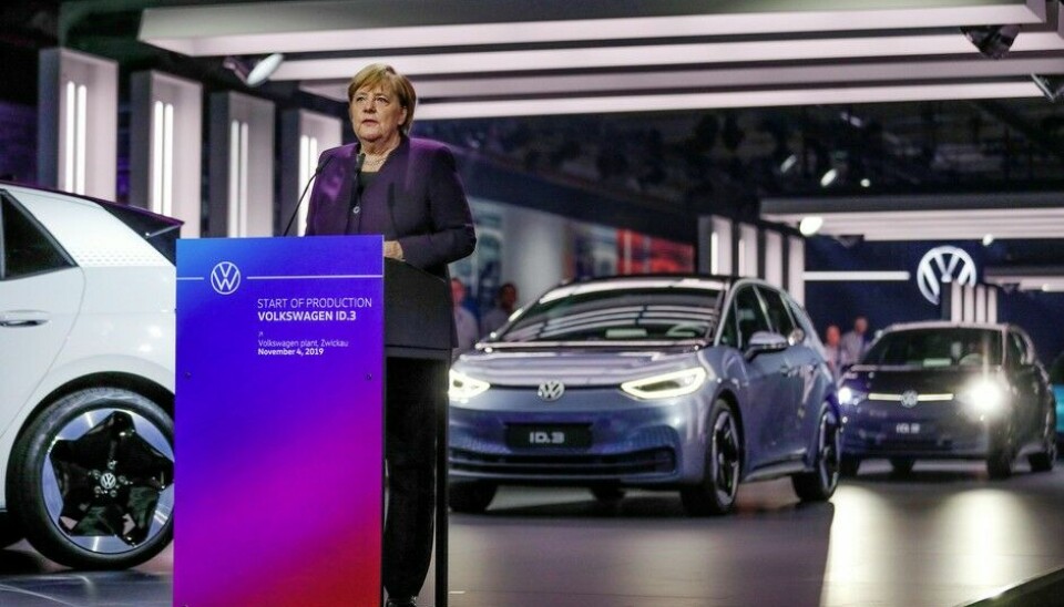 Volkswagen ZwickauOffisiell åpning av Angela Merkel