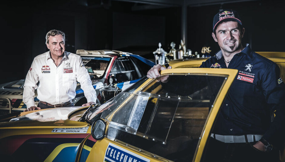 Peugeot i Dakar Rally 2015Sainz og Depres