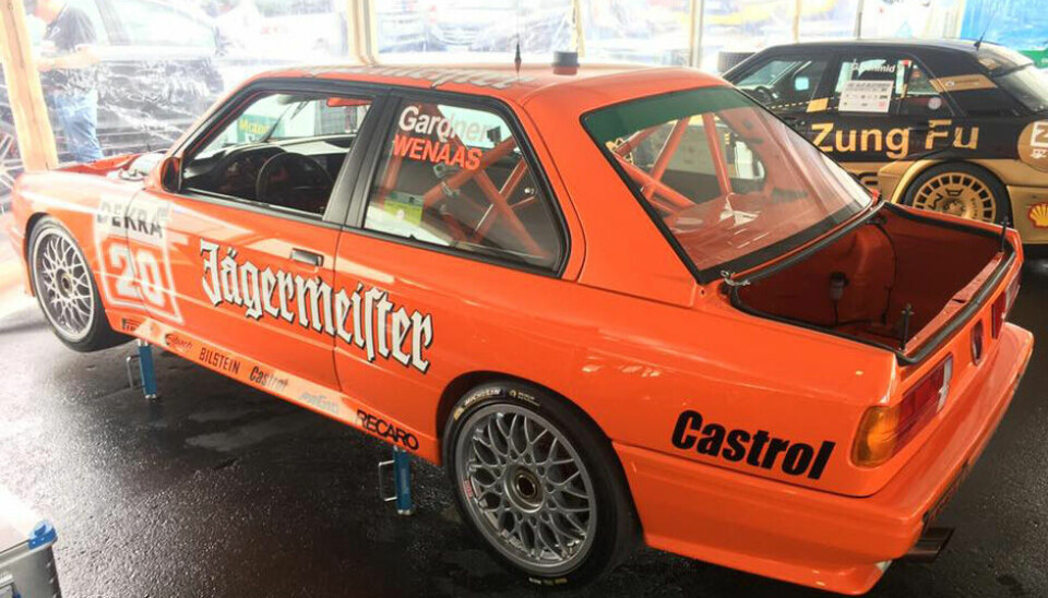The original 1992 Jägermeister DTM M3 tilhørende Nils Eirik Wenaas.