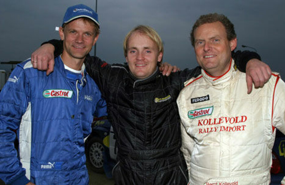 De tre medaljevinnerne i Gruppe N over 2000 ccm: (fra venstre) Eivind Steffensen, Martin Stenshorne og Bernt Kollevold