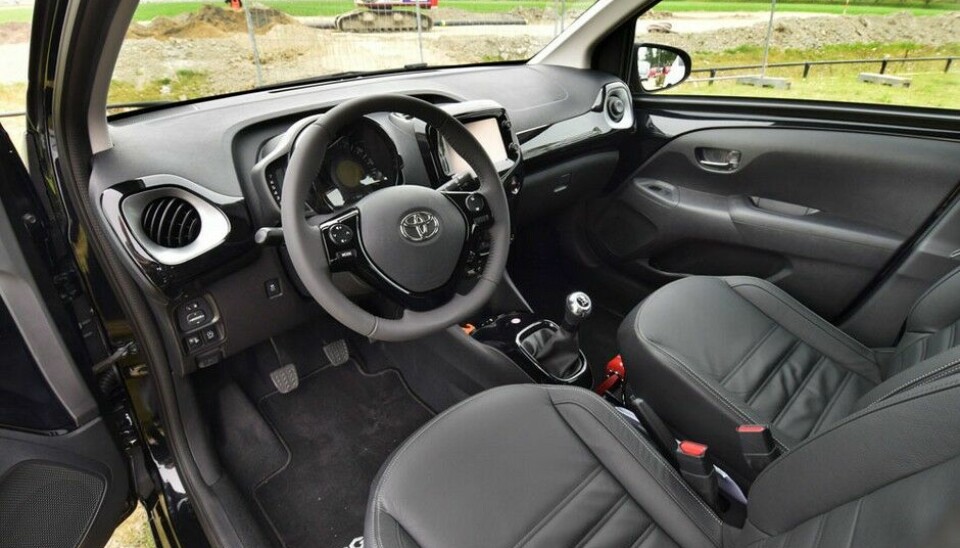 Toyota AygoAYGO: Kan også leveres med skinninteriør.