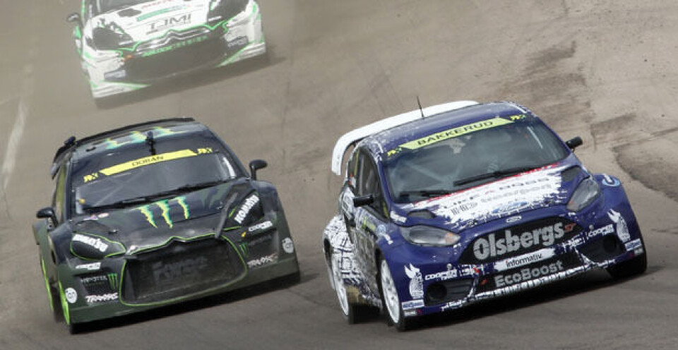 Norsk rallycrossfest i Sverige