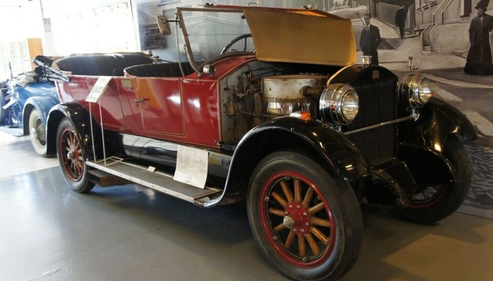Arvika FordonsmuseumStanley Steamer fra 1924. 2-sylindret dampmotor på 100 hkFoto: Jon Winding-Sørensen Arvika FordonsmuseumStanley Steamer fra 1924. 2-sylindret dampmotor på 100 hkFoto: Jon Winding-Sørensen