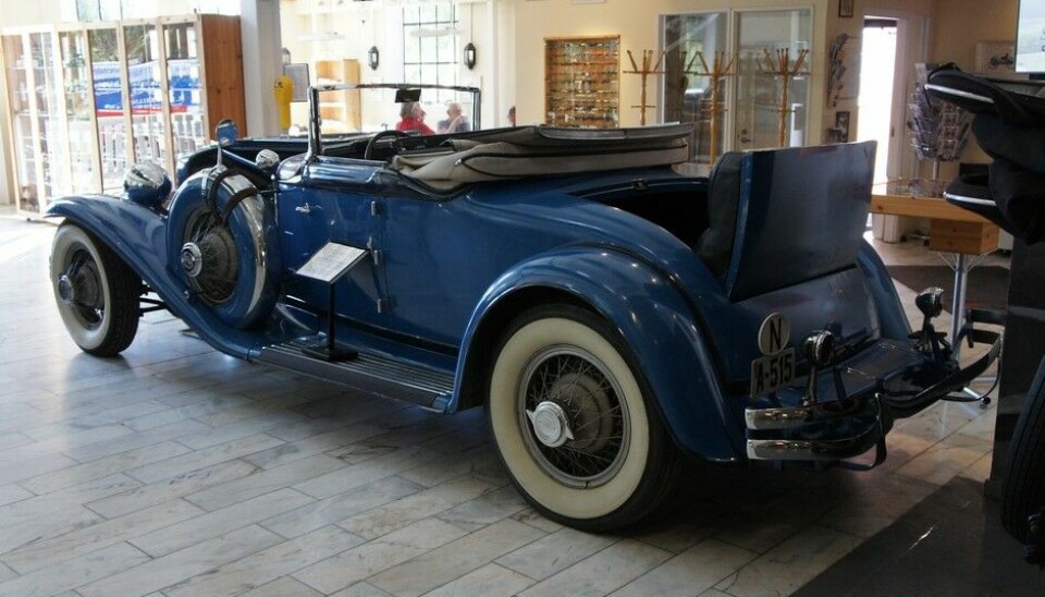 Arvika FordonsmuseumCord L-29 Cabriolet fra 1930. 8 syl 115 hk motor. Sonja Henie var første eier, hun hadde den i Norge i mange årFoto: Jon Winding-Sørensen