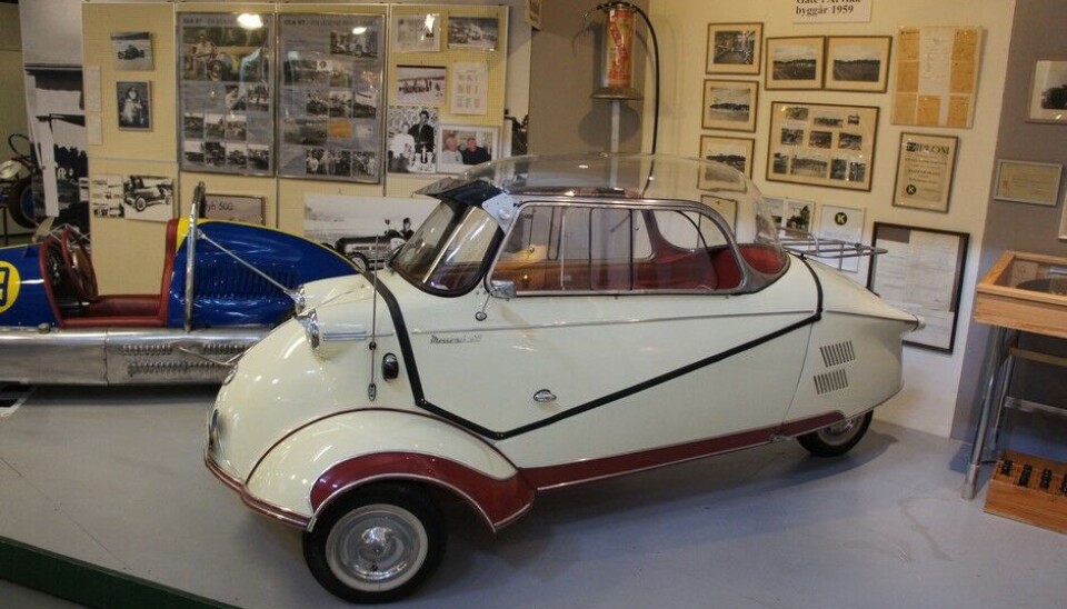 Arvika FordonsmuseumMesserschmitt går det ikke an å ta feil av. Foto: Jon Winding-Sørensen Arvika FordonsmuseumMesserschmitt går det ikke an å ta feil av. Foto: Jon Winding-Sørensen