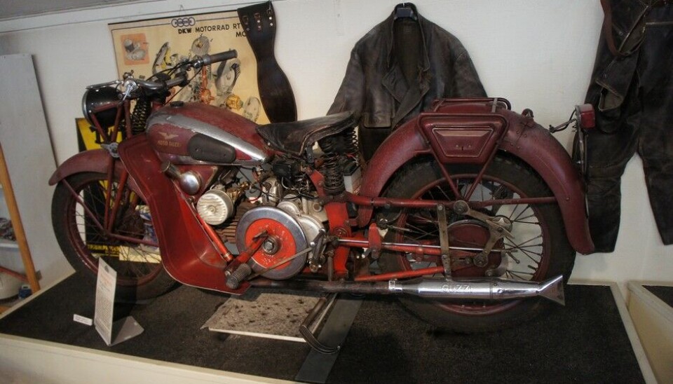 Arvika FordonsmuseumMoto Guzzi 500 GTS fra 1936. 12 hester får holde. Fra 500 ccm. Foto: Jon Winding-Sørensen Arvika FordonsmuseumMoto Guzzi 500 GTS fra 1936. 12 hester får holde. Fra 500 ccm. Foto: Jon Winding-Sørensen
