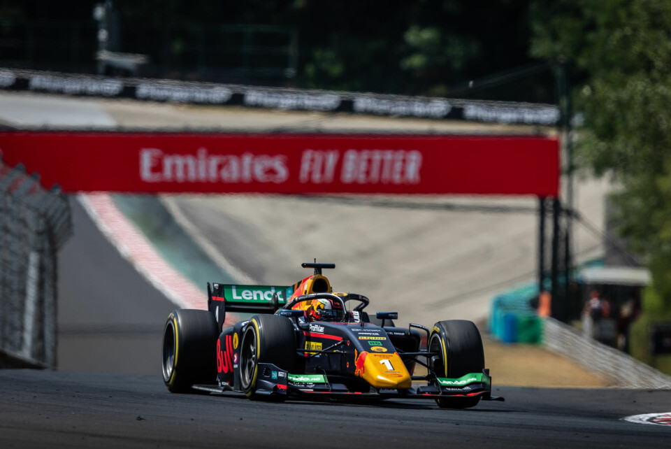 Dennis Hauger #1 Prema Racing, during round 10 of the FIA Formula 2 Championship at the Hungaroring, on July 29 - 31, 2022. // Dutch Photo Agency / Red Bull Content Pool // SI202207290467 // Usage for editorial use only //