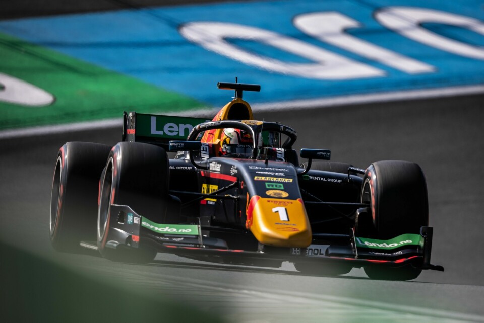 Dennis Hauger #1 Prema Racing, during round 12 of the FIA Formula 2 Championship at Zandvoort, on September 02 - 04, 2022. // Dutch Photo Agency / Red Bull Content Pool // SI202209021212 // Usage for editorial use only //