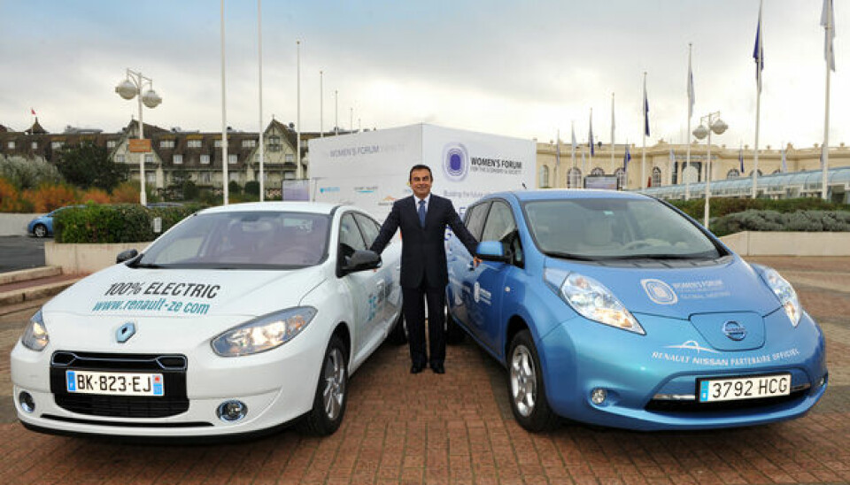 Renault elbiler i LisboaIngen satser så tøft på elbiler som Renault/Nissan-sjef Carlos Ghosn