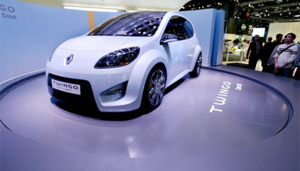 Bildebrev fra ParisNy Renault Twingo, men fortsatt et stykke fra produksjon