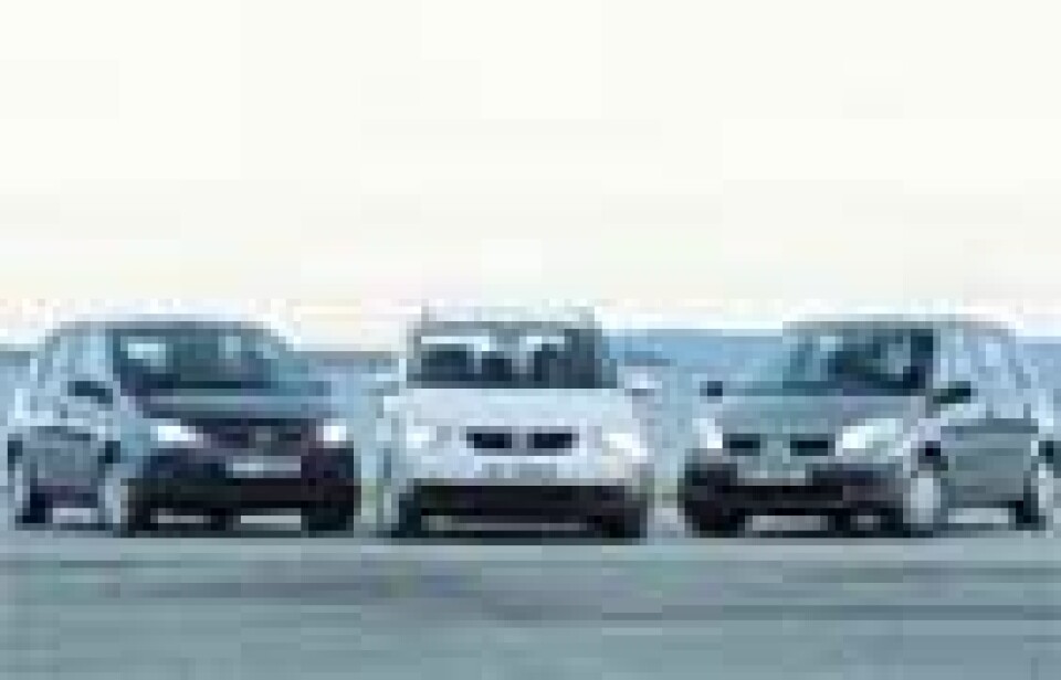 VW Touran 1.6 møter Ford C-Max 1.8 og Renault Scenic 1.6