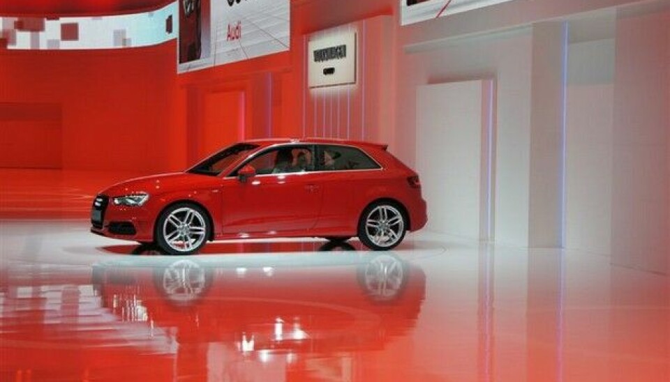 Volkswagen-konsernet i Genève 2012En ny A3 - visstnok. Begeistret? Ikke akkurat.