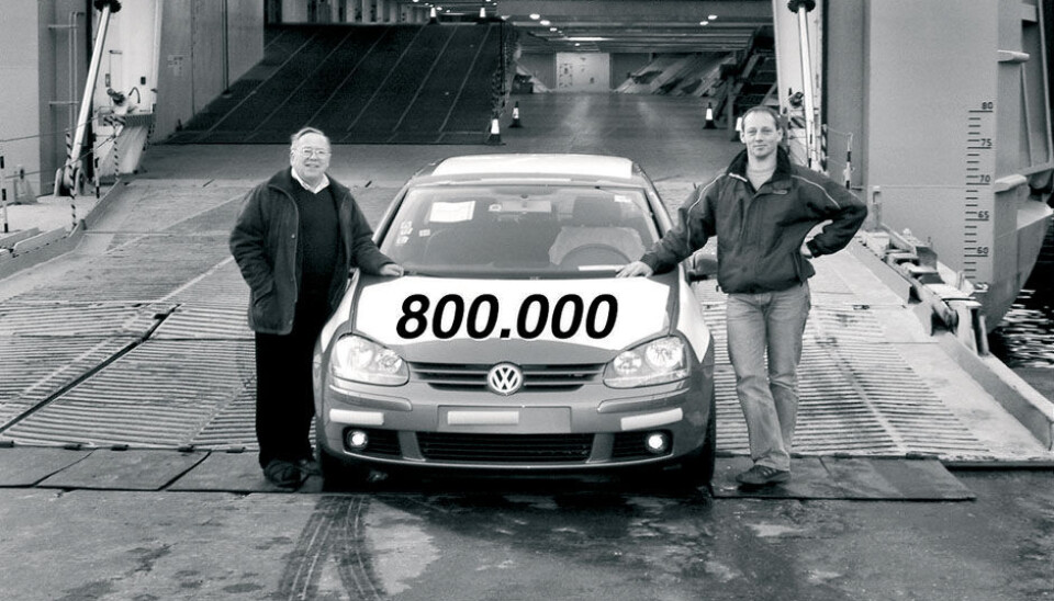 En million Volkswagen til NorgeBil nr. 800.000 ankommer Norge
