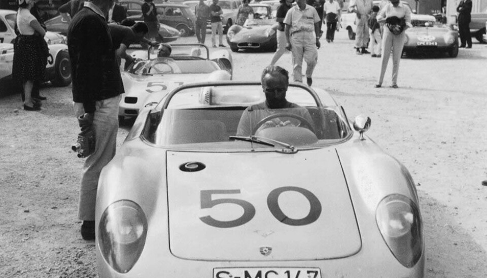 Klassisk Porsche 718 Edgar Barth, EM i bakkeløp 1964