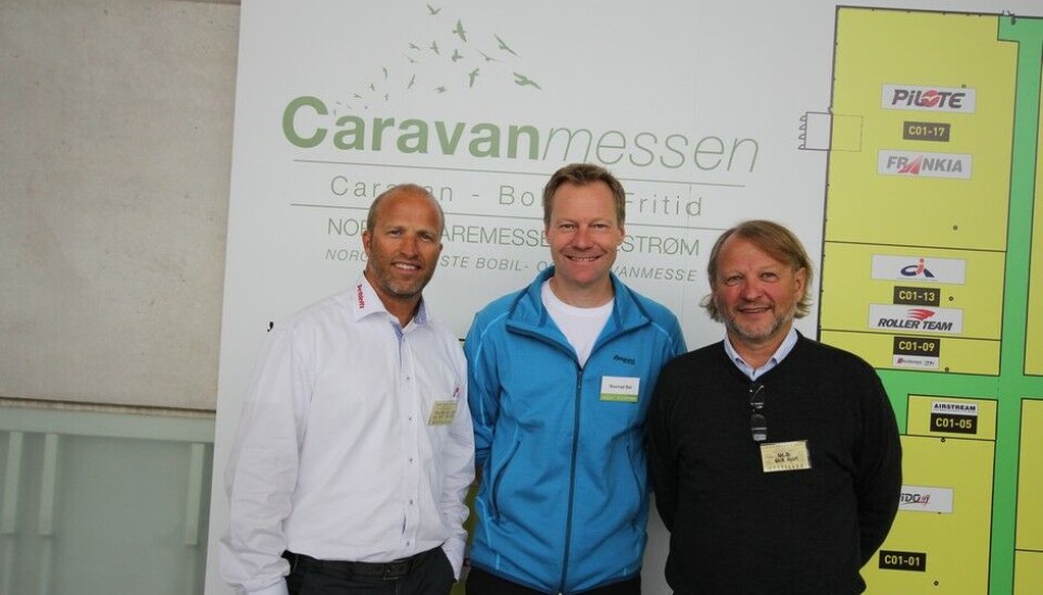 Caravanmessen 2014Messegeneraler (f.v.): Odd Askjem, president i NCB, Konrad Sel og Geir HolmFoto: Terje Ringen