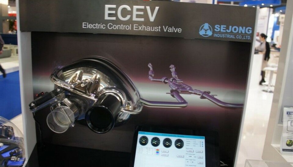 Automechanika 2014God idé fra Kina. Eksosorgel som ettermontert. Soundtracken var fantastisk. Foto: Jon Winding-Sørensen