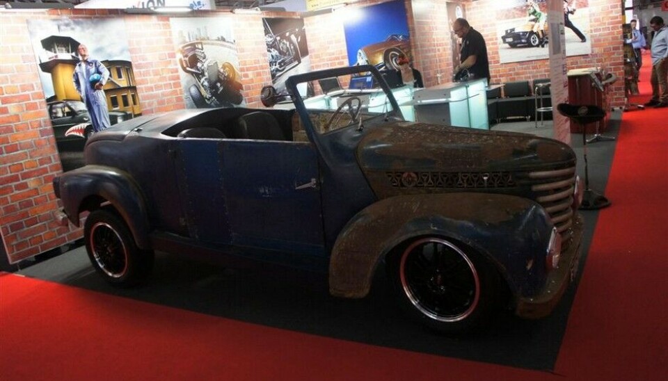 Automechanika 2014Rat Car, øst møter vest. Framo (østtysk lastebil) ramme, Volvo 240 motor, mange VW-deler. Foto: Jon Winding-Sørensen