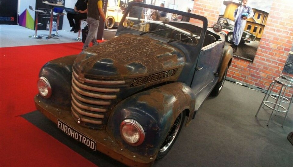 Automechanika 2014Rat Car, øst møter vest. Framo (østtysk lastebil) ramme, Volvo 240 motor, mange VW-deler. Foto: Jon Winding-Sørensen