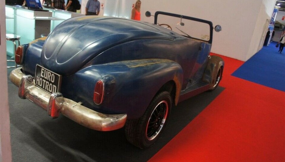 Automechanika 2014Rat Car, øst møter vest. Framo (østtysk lastebil) ramme, Volvo 240 motor, mange VW-deler. Foto: Jon Winding-Sørensen