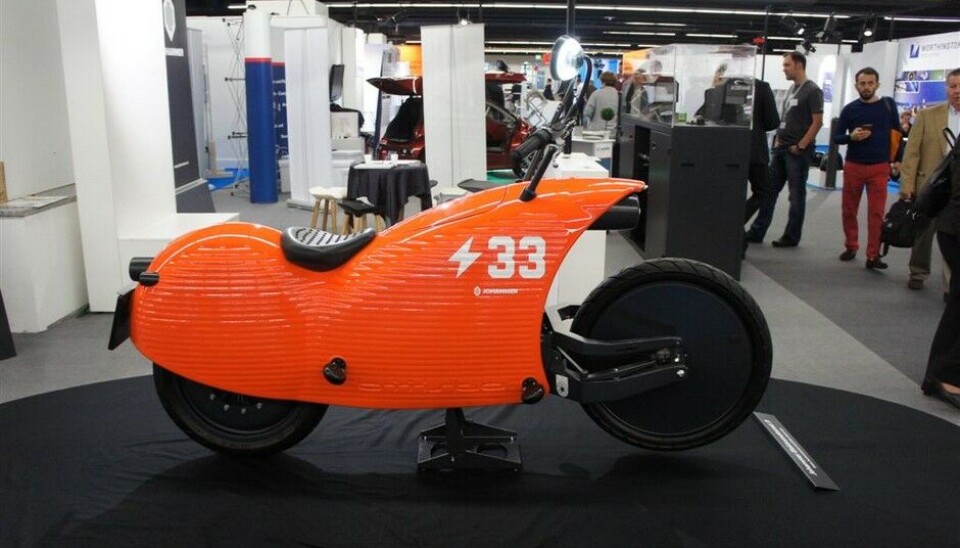 Automechanika 2014Johammer heter denne. 15 kW og ser ut som en forskrekket snegle på rømmen fra UP. Foto: Jon Winding-Sørensen