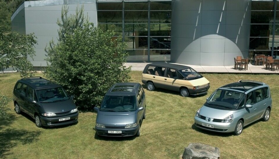 Fire generasjoner Renault Espace