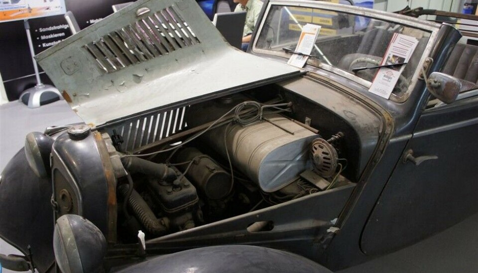 Automechanika 2014Restaureringsstanden hadde en DKW slik utgangspunktet kan være og slik resultatet kan bli. Foto: Jon Winding-Sørensen