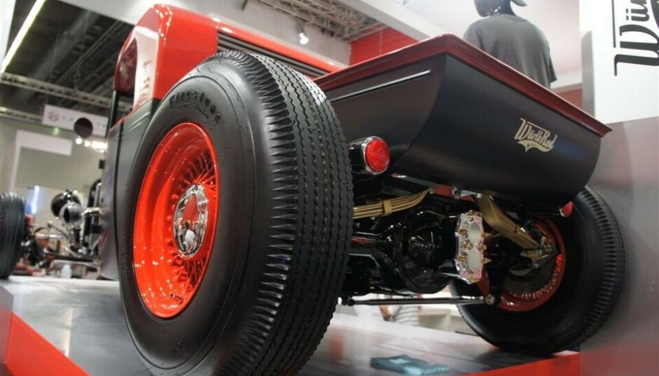 Automechanika 2014Würth vil vi skal oppdage dem på nytt. Gjerne, når de viser sånn innsats. Funnycar og kul logo. Foto: Jon Winding-Sørensen