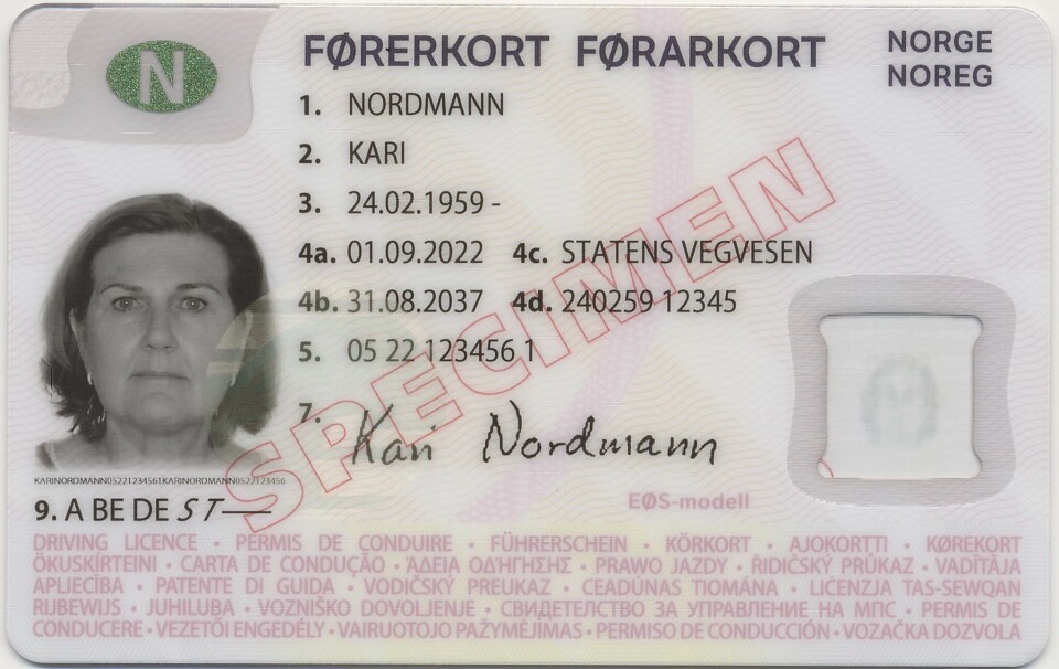 Nytt førerkort fra 1/9-2022