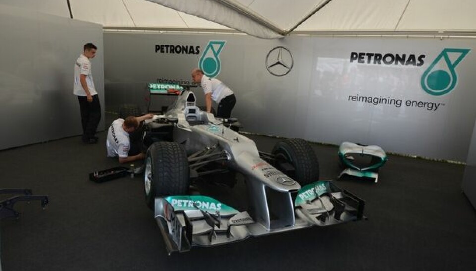Goodwood Festival of Speed 2012Mercedes AMG Petronas stilte også opp med sin  2012-modell.