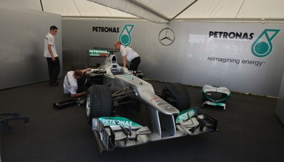 Goodwood Festival of Speed 2012Mercedes AMG Petronas stilte også opp med sin 2012-modell. Goodwood Festival of Speed 2012Mercedes AMG Petronas stilte også opp med sin 2012-modell.