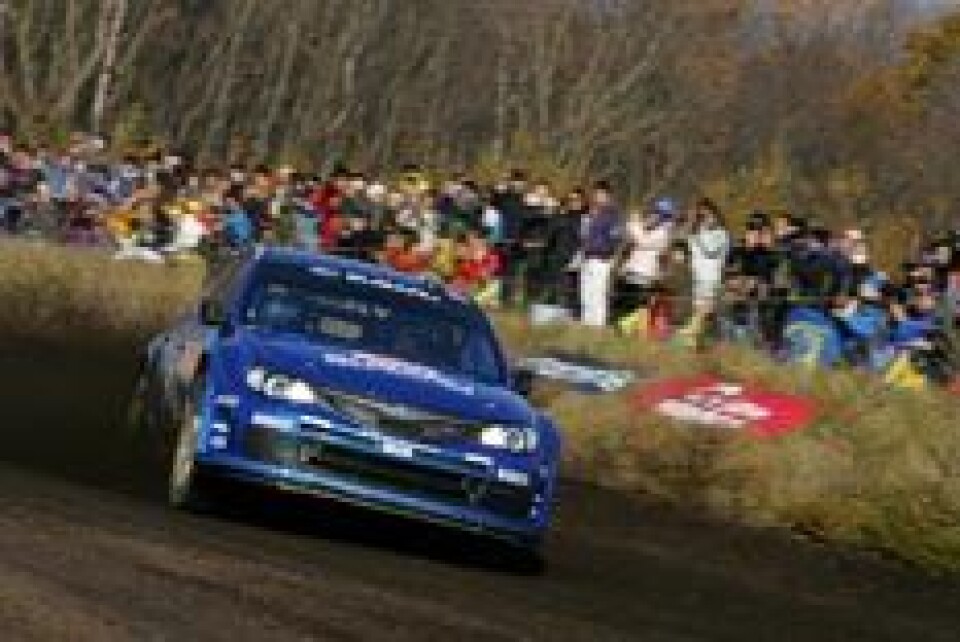 Petter Solberg 8 i Japan