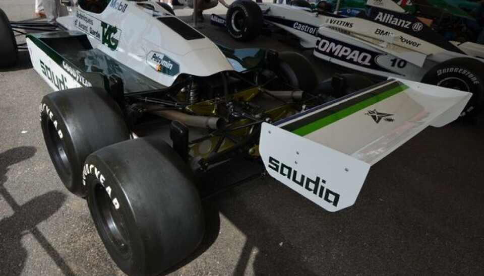 Goodwood Festival of Speed 2012Detalj fra 1983 Williams-Cosworth FW08C Goodwood Festival of Speed 2012Detalj fra 1983 Williams-Cosworth FW08C