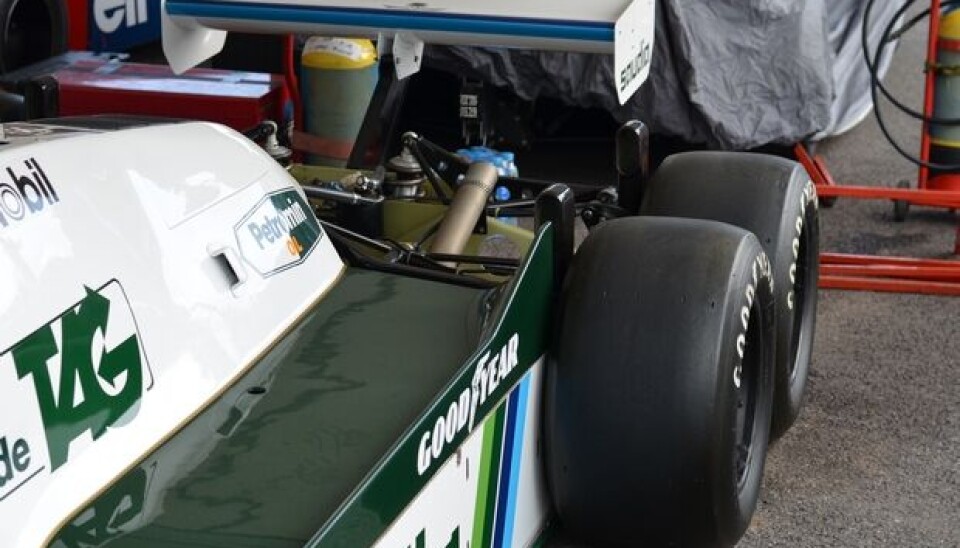 Goodwood Festival of Speed 2012Detalj fra 1983 Williams-Cosworth FW08C Goodwood Festival of Speed 2012Detalj fra 1983 Williams-Cosworth FW08C