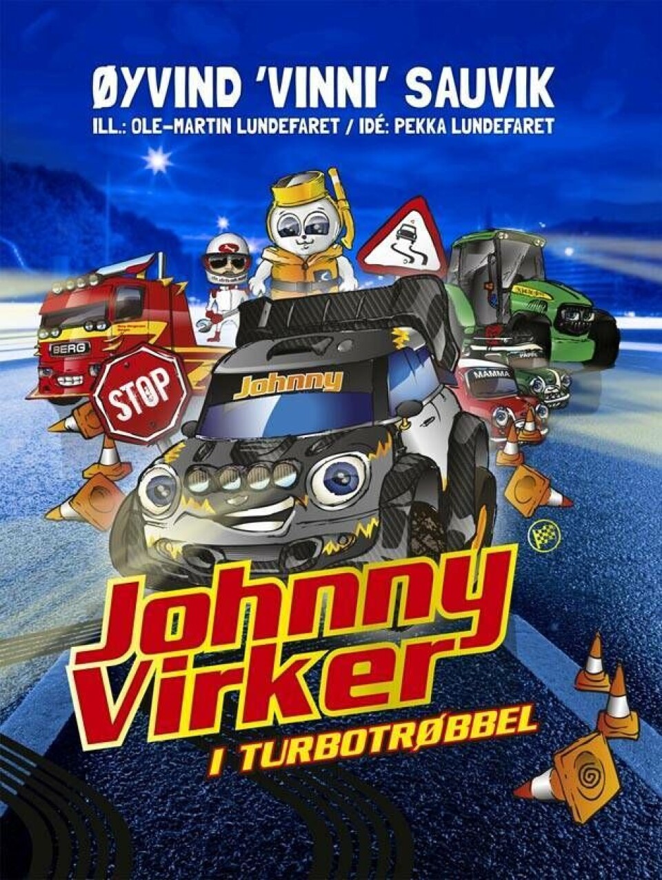 Omslag til boka Johnny Virker i turbotrøbbel:
