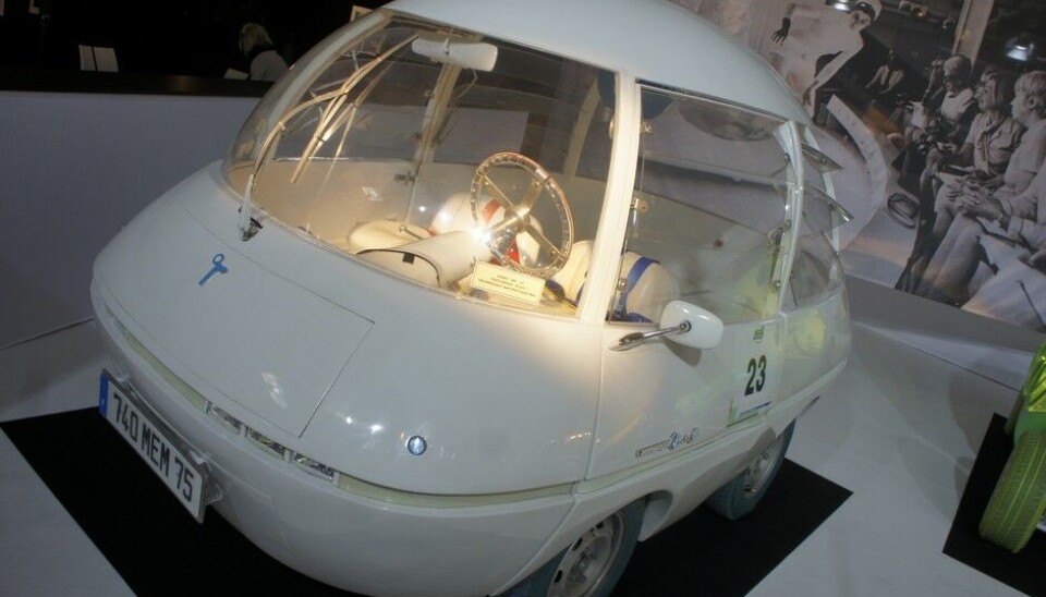 Paris 2014: Bil og moteDette er motedronningen Cocqueline Courrèges første bil, lille Bulle. Paris 2014: Bil og moteDette er motedronningen Cocqueline Courrèges første bil, lille Bulle.