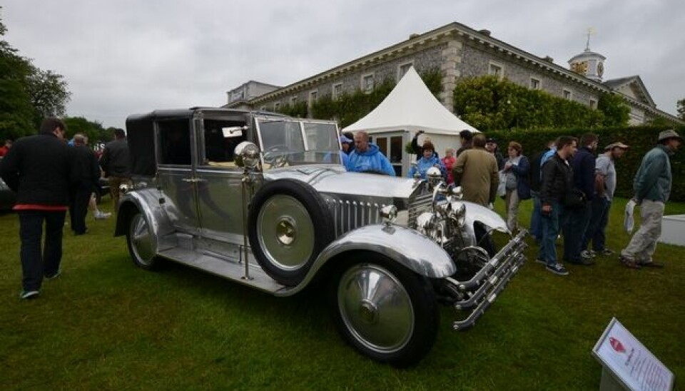 Goodwood Festival of Speed 2012Et noe mer imponerende syn enn den tilsvarende behandlede BMWen tidligere i Goodwood-galleriet, nemlig en 1925 Rolls-Royce 20HP.