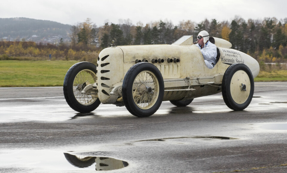 Rekordbilen Sigurd Haugdahl kjørte i 290 km/t med for 100 år siden. (Foto: Øivind Skar)