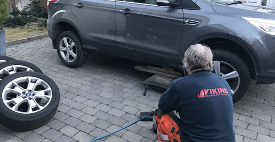Dekkskift på døra