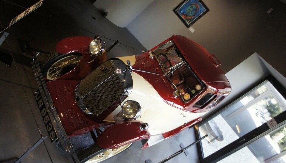 Museum Art & CarsI 1931 kom denne Austin Seven-baserte Swallow nå var den blitt Mark II. Foto: Jon Winding-Sørensen Museum Art & CarsI 1931 kom denne Austin Seven-baserte Swallow nå var den blitt Mark II. Foto: Jon Winding-Sørensen