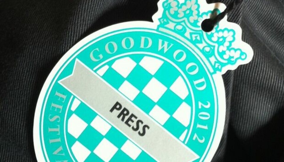Goodwood Festival of Speed 2012Press? Oh, yes.