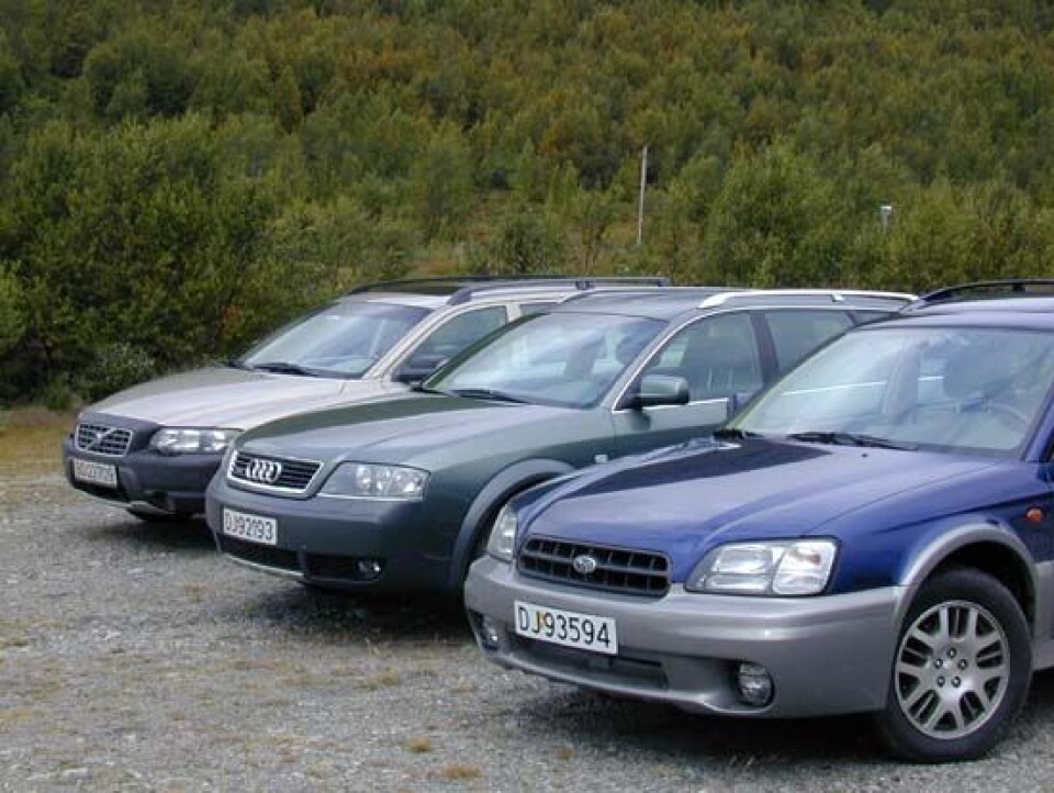 Subaru, Audi og Volvo