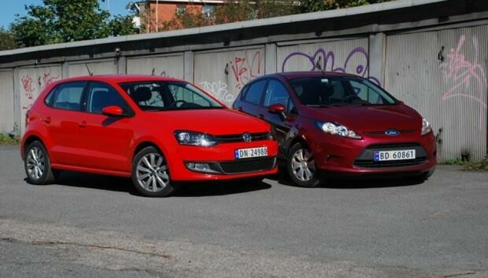 Ford Fiesta og Volkswagen Polo