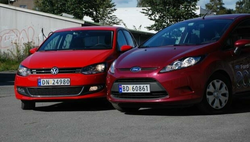 Ford Fiesta og Volkswagen Polo
