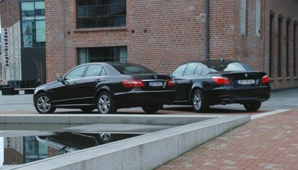 BMW 520d og Mercedes-Benz E-Klasse